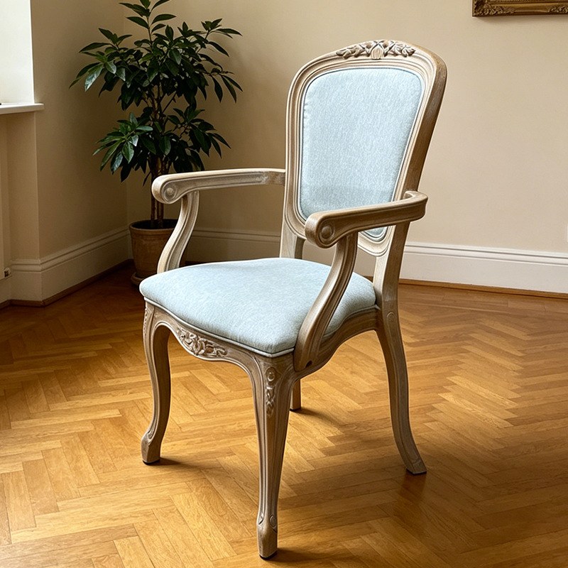 Modern Metal Dining Chair with Upholstered Seat