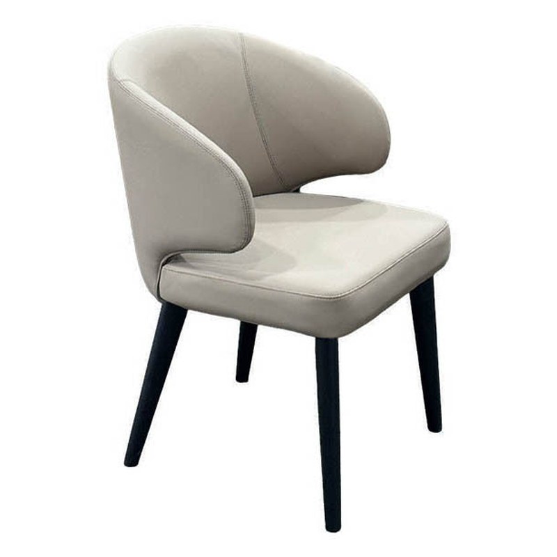 Modern Solid Wood Dining Chair with Velvet Seat, Wing Back and Wood Legs