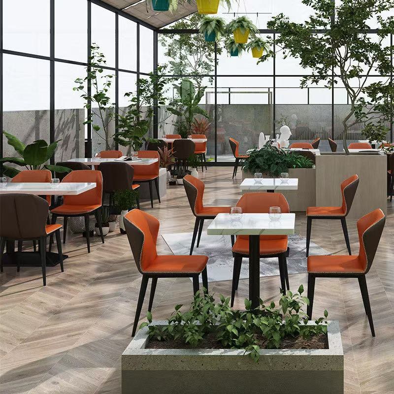 Modern Metal Restaurant Booth Set, second view