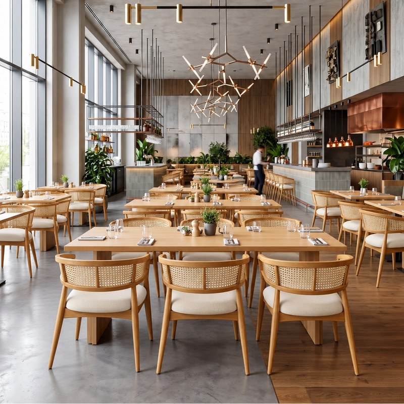 Modern Rattan Dining Chair