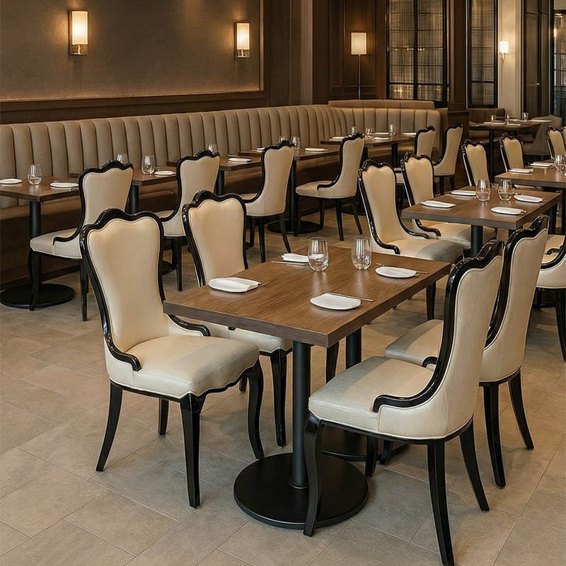 Neoclassical Solid Wood Dining Chair, second view