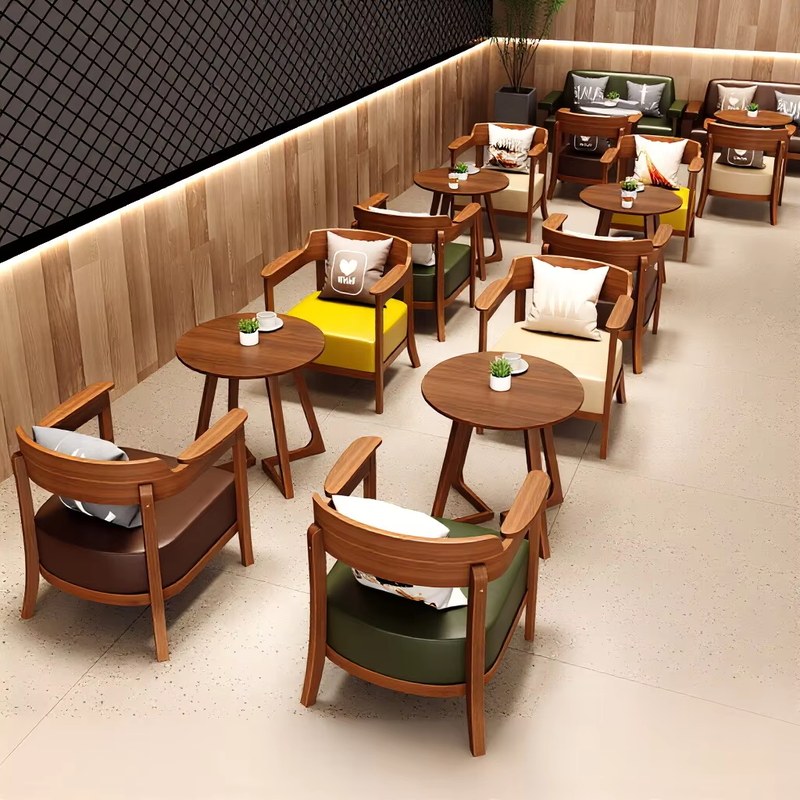 Nordic Solid Wood Leisure Chair, second view