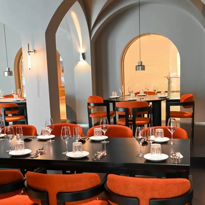Modern Metal Dining Chair, second view