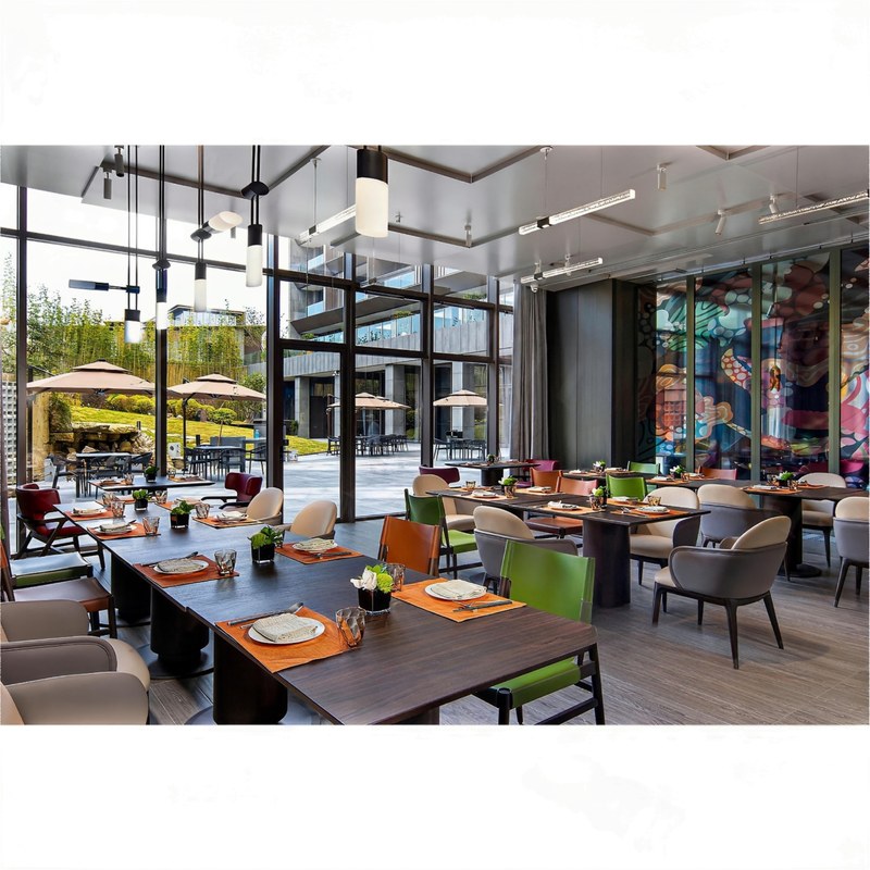 Modern Carbon Steel Restaurant Booth Set, second view