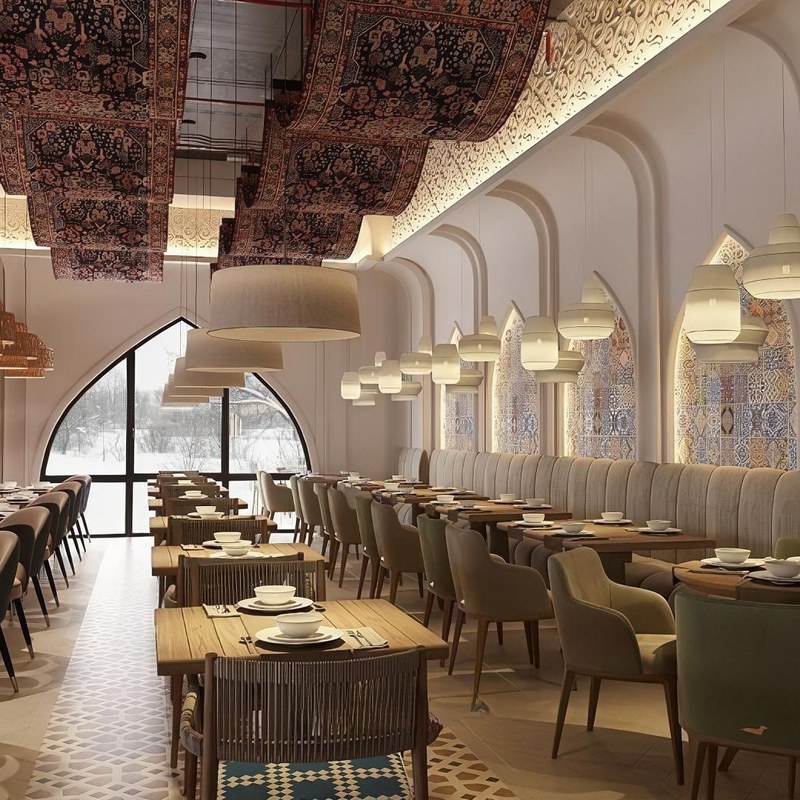 Contemporary Restaurant Booth Set with Leather Seating and Curved Back, third view