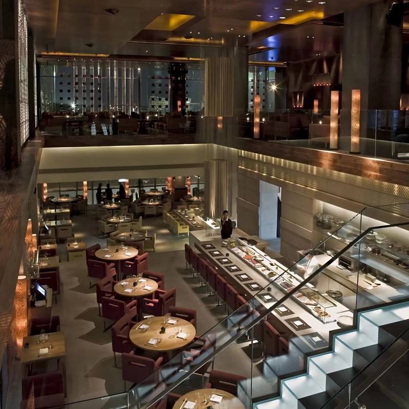 Modern Metal Restaurant Booth Set with Channel Stitching