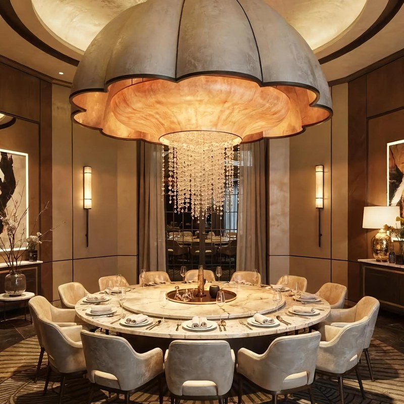 Contemporary Restaurant Booth Set with Velvet Seating, third view