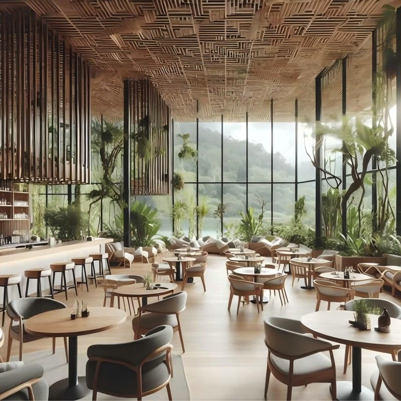 Modern Metal Restaurant Booth Set with Open Back, third view
