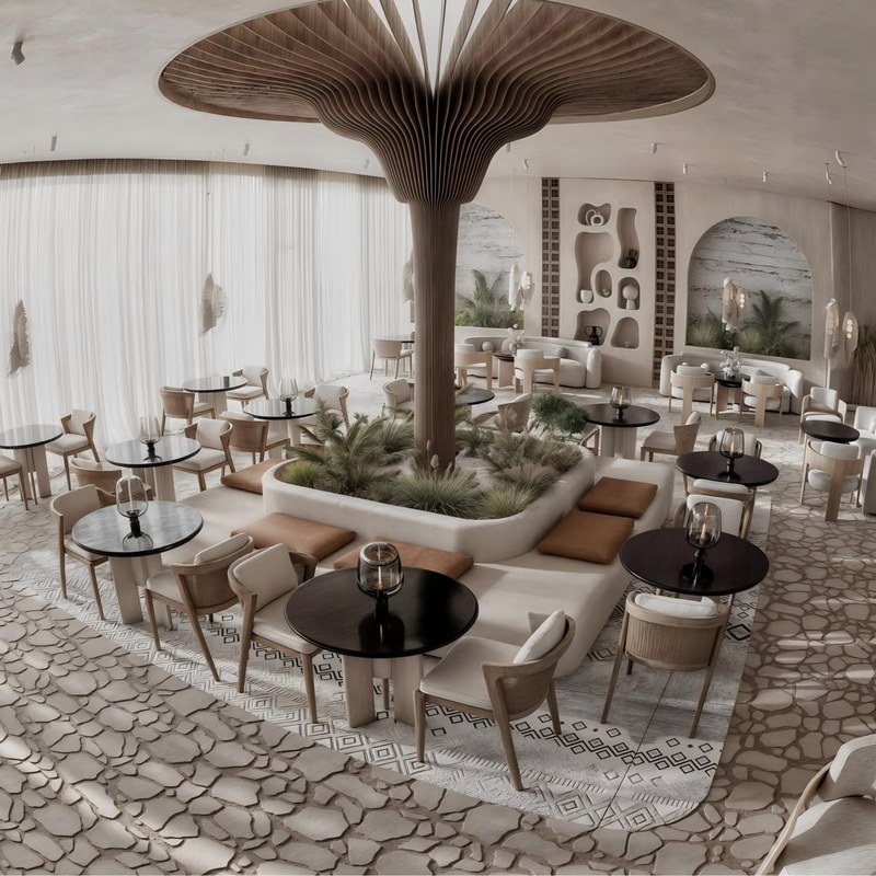 Contemporary Metal Restaurant Booth Set, second view