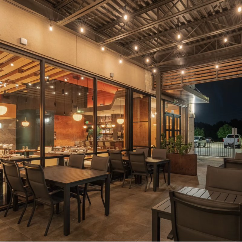 Contemporary Restaurant Booth Set with Leather Seating and Channel Stitching