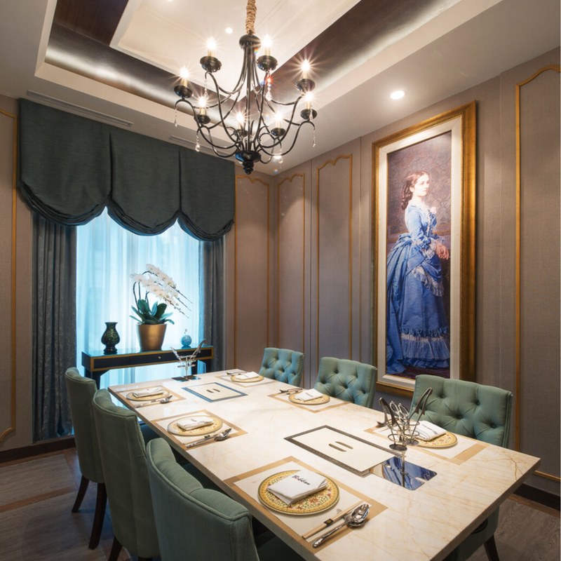 Contemporary Restaurant Booth Set with Leather Seating and Button Tufting