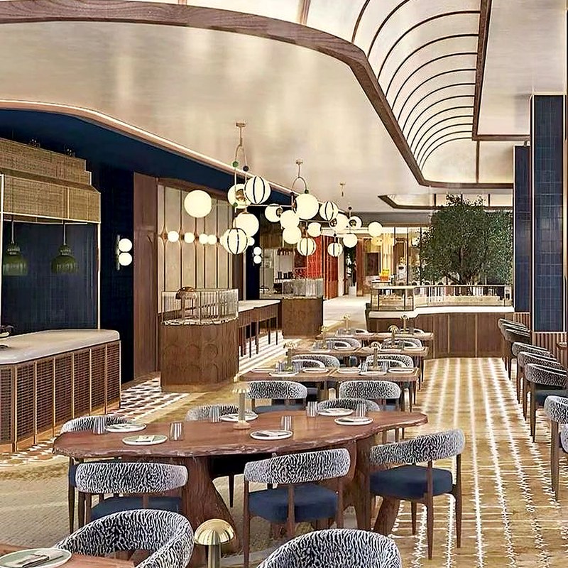 Modern Restaurant Booth Set with Leather Seating and Curved Back, third view