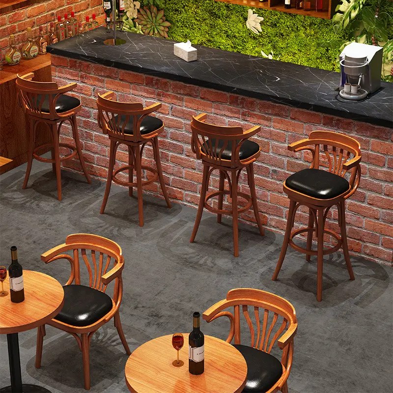 Round Tables with Bentwood Chairs, third view