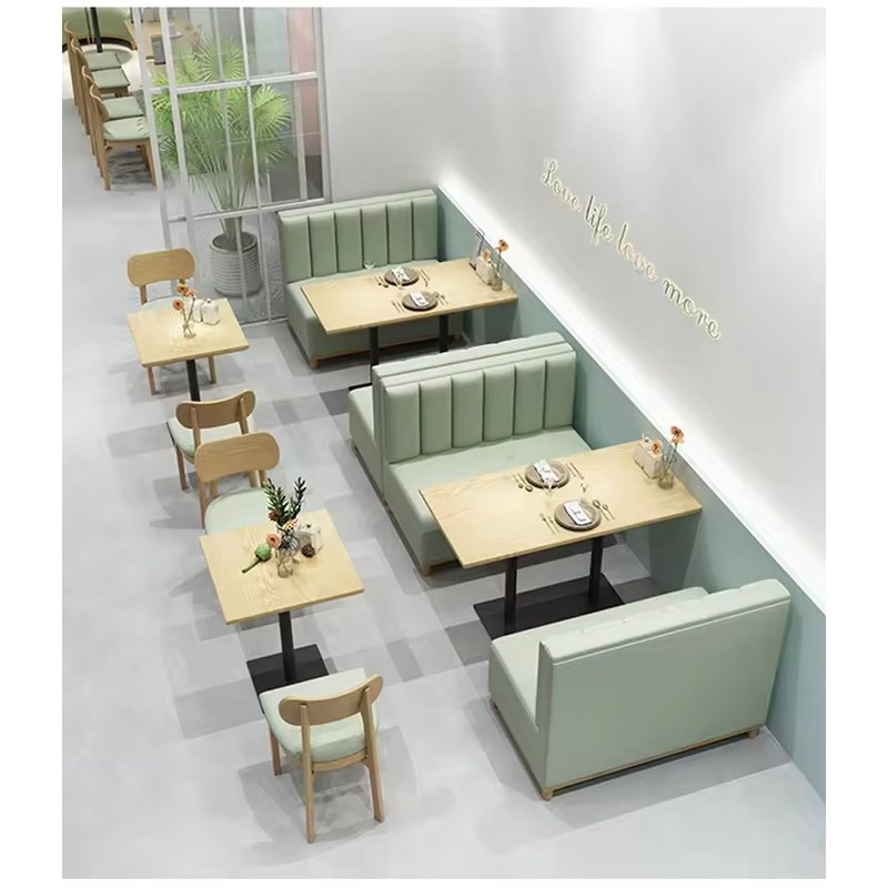 Blush Booth Seating with Dining Tables, second view