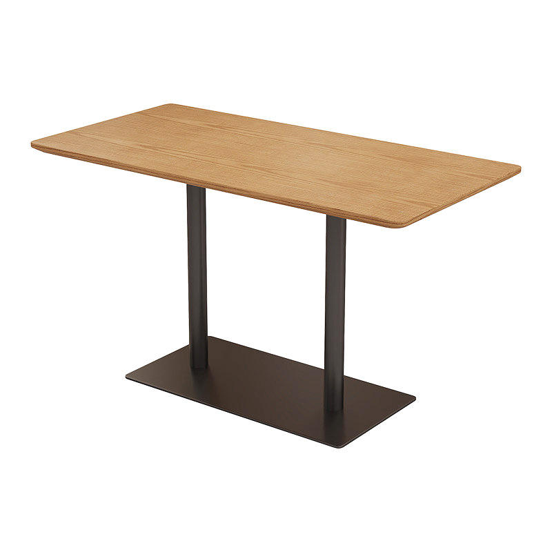 Oblong version with twin columns on a rectangular plate base
