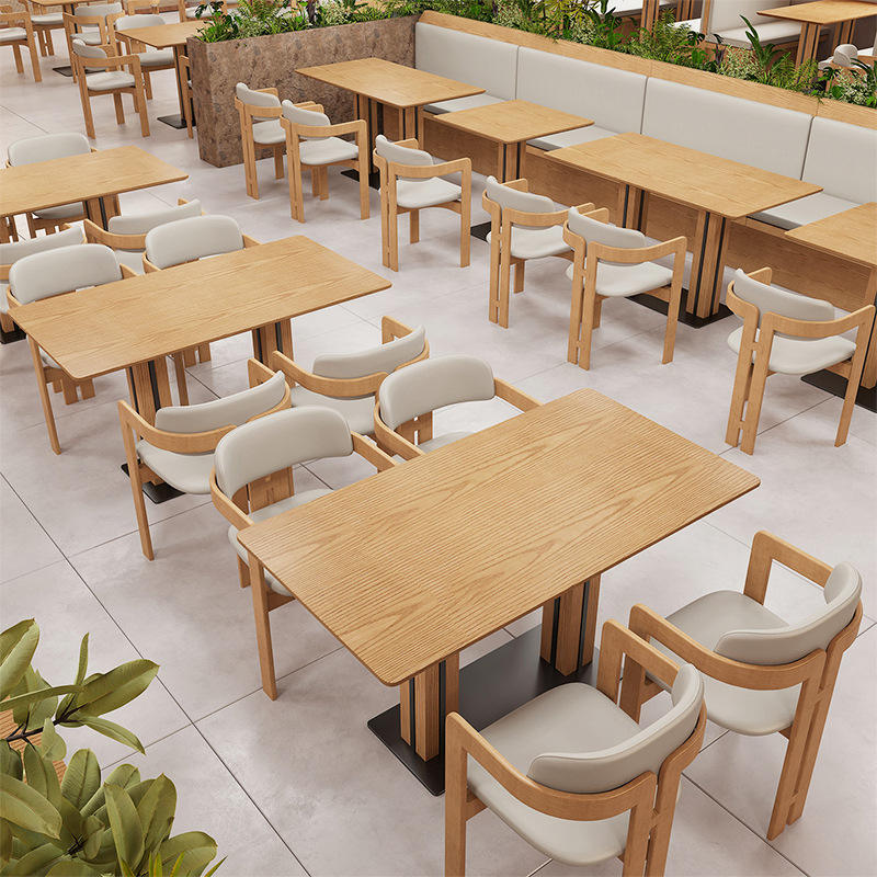 Square and oblong versions in a restaurant dining room with booth seating