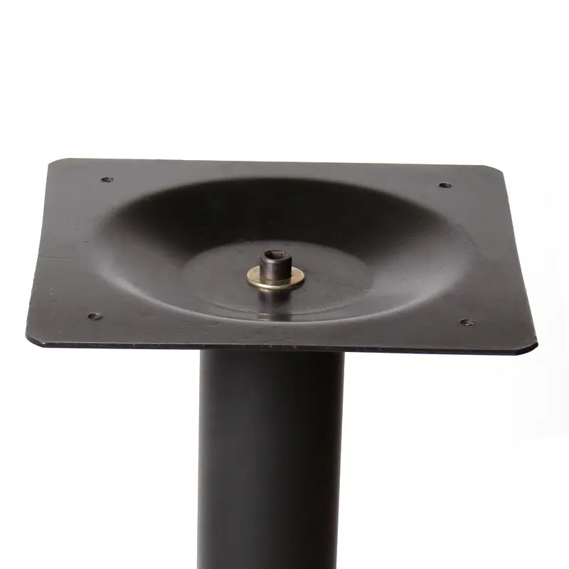 Steel mounting plate under the table top with the column boss and fixing holes